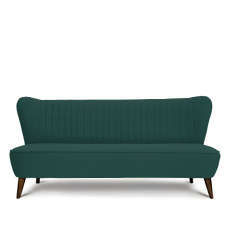 soho™ üçlü petrol yeşili retro kanepe resmi