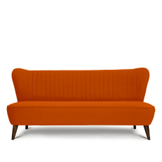 soho™ üçlü turuncu retro kanepe resmi