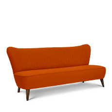 soho™ üçlü turuncu retro kanepe resmi