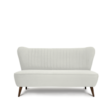 soho™ ikili beyaz retro kanepe resmi