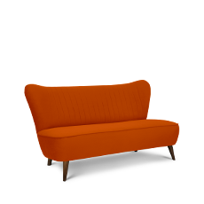 soho™ ikili turuncu retro kanepe resmi