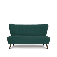 soho™ ikili petrol yeşili retro kanepe resmi