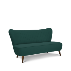 soho™ ikili petrol yeşili retro kanepe resmi