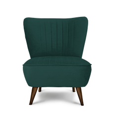 soho™ retro berjer petrol yeşili