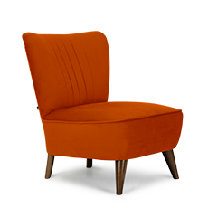 soho™ retro berjer turuncu resmi