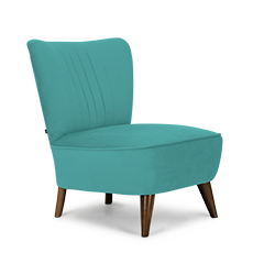 soho™ retro berjer turkuaz resmi