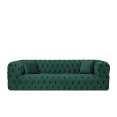 regal üçlü petrol yeşili italyan chesterfıeld resmi