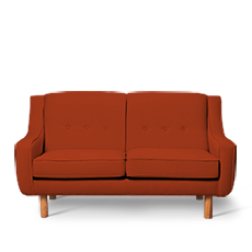 neoretro™ ikili turuncu kanepe resmi