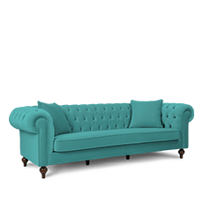 ımperıal üçlü turkuaz amerikan chesterfıeld resmi