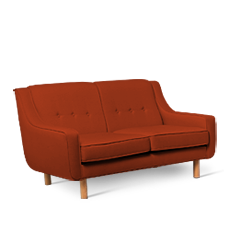 neoretro™ ikili turuncu kanepe resmi