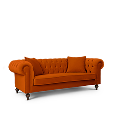 ımperıal ikili turuncu amerikan chesterfıeld resmi