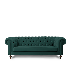 ımperıal ikili petrol yeşili amerikan chesterfıeld