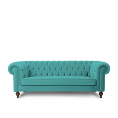 ımperıal ikili turkuaz amerikan chesterfıeld