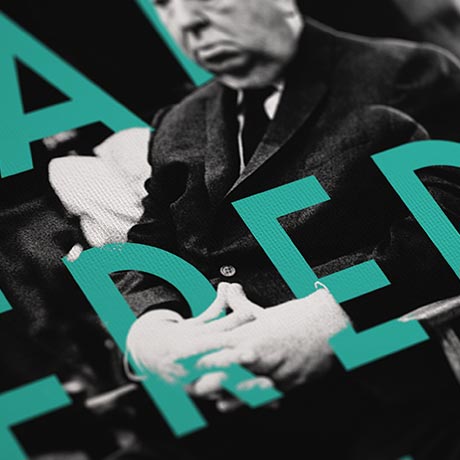 alfred hıtchcock retro kanvas tablo resmi