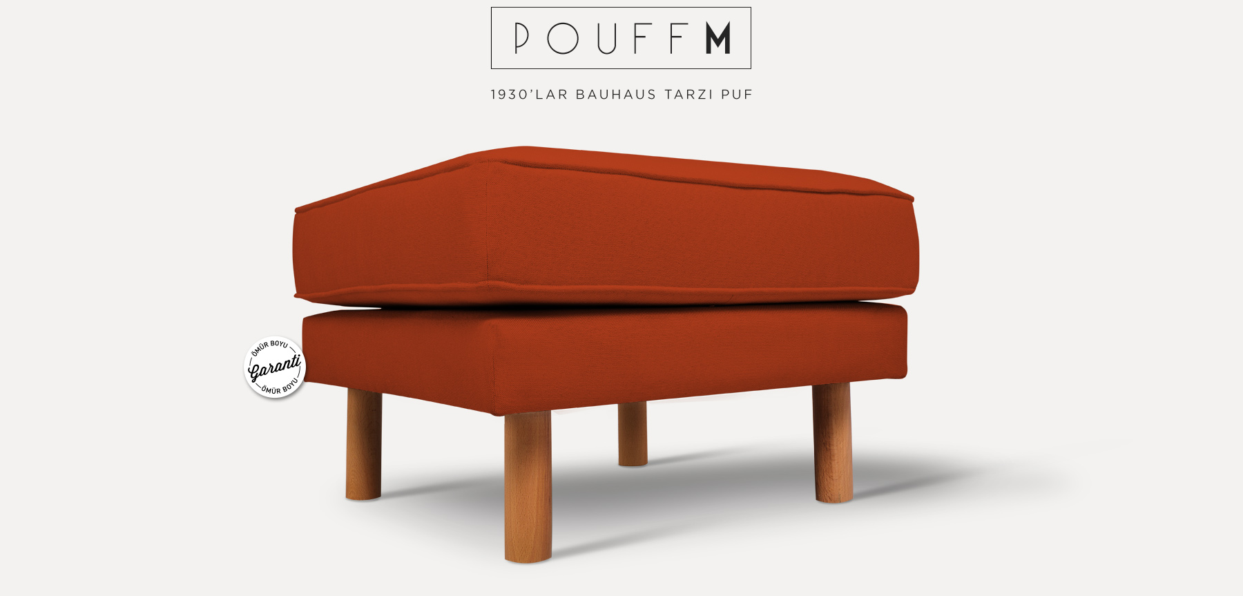 neoretro™ pouff m turuncu puf resmi