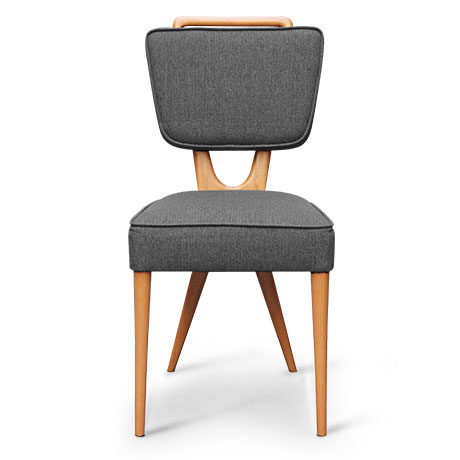 x-back gri italyan ahşap sandalye