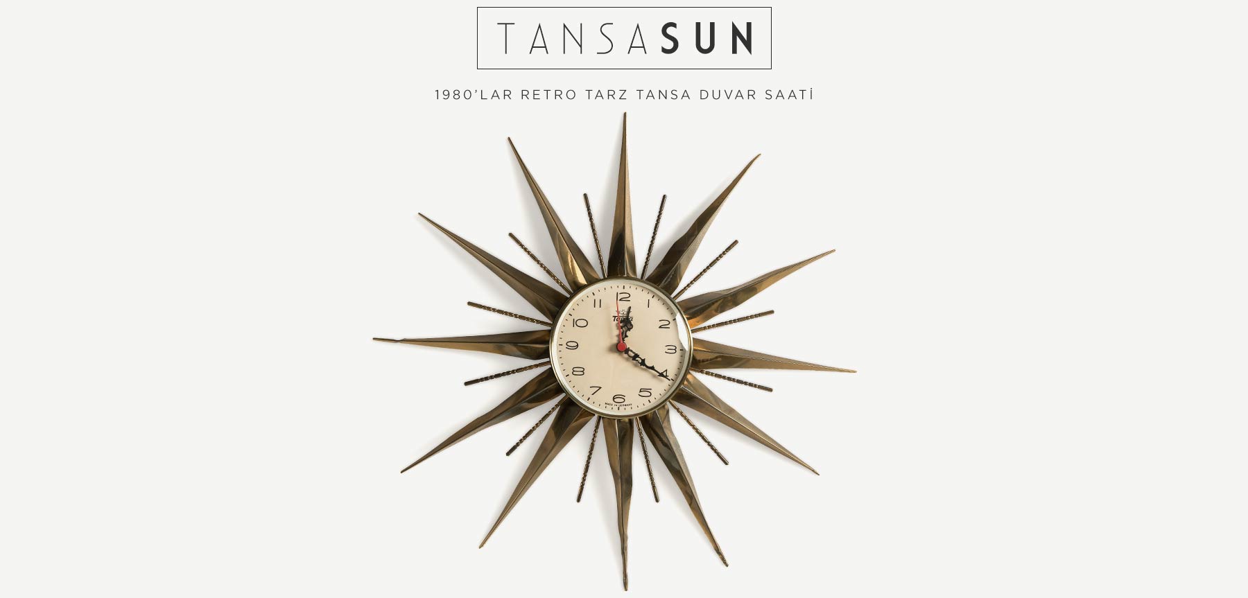 tansa retro güneş saat resmi