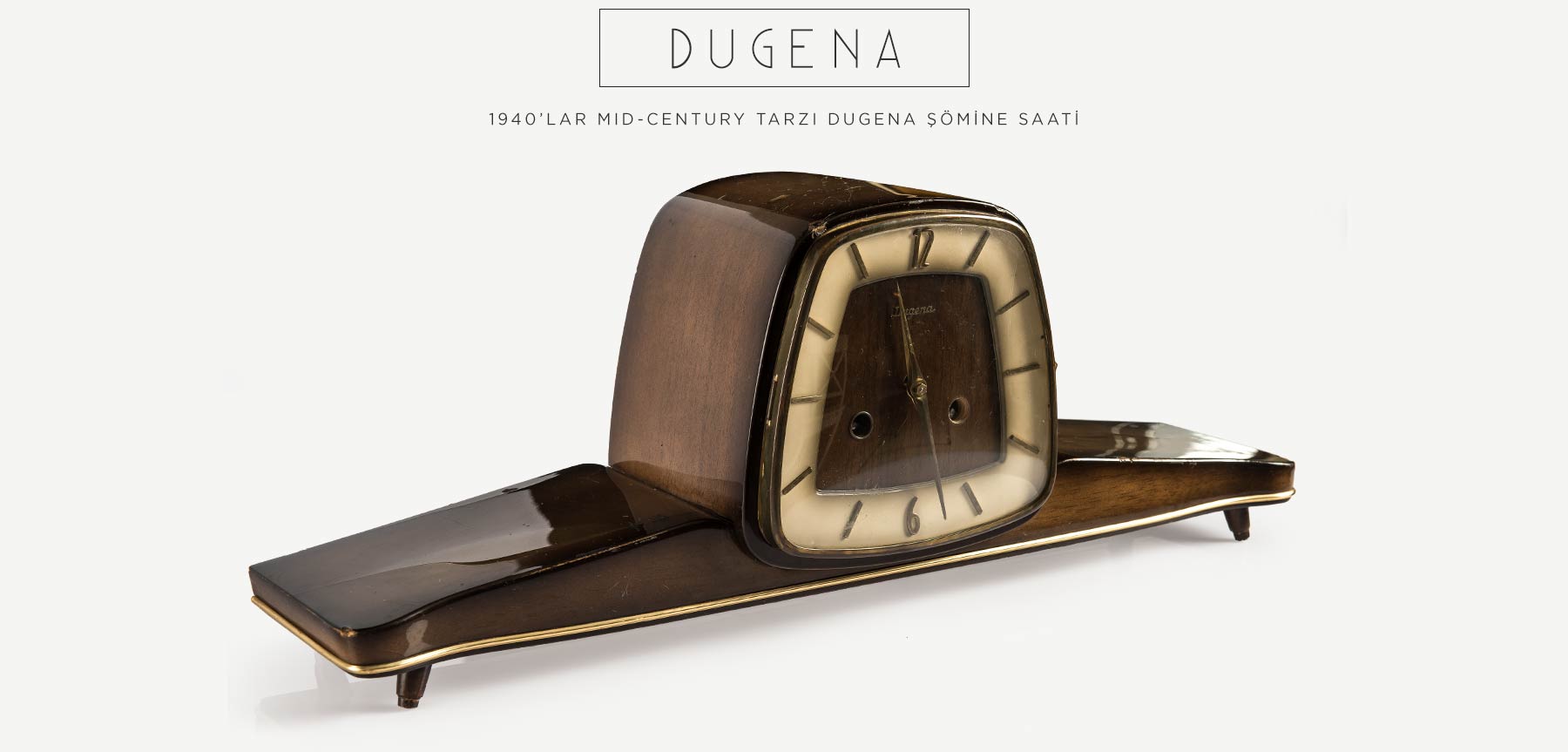 dugena midcentury şömine saati resmi