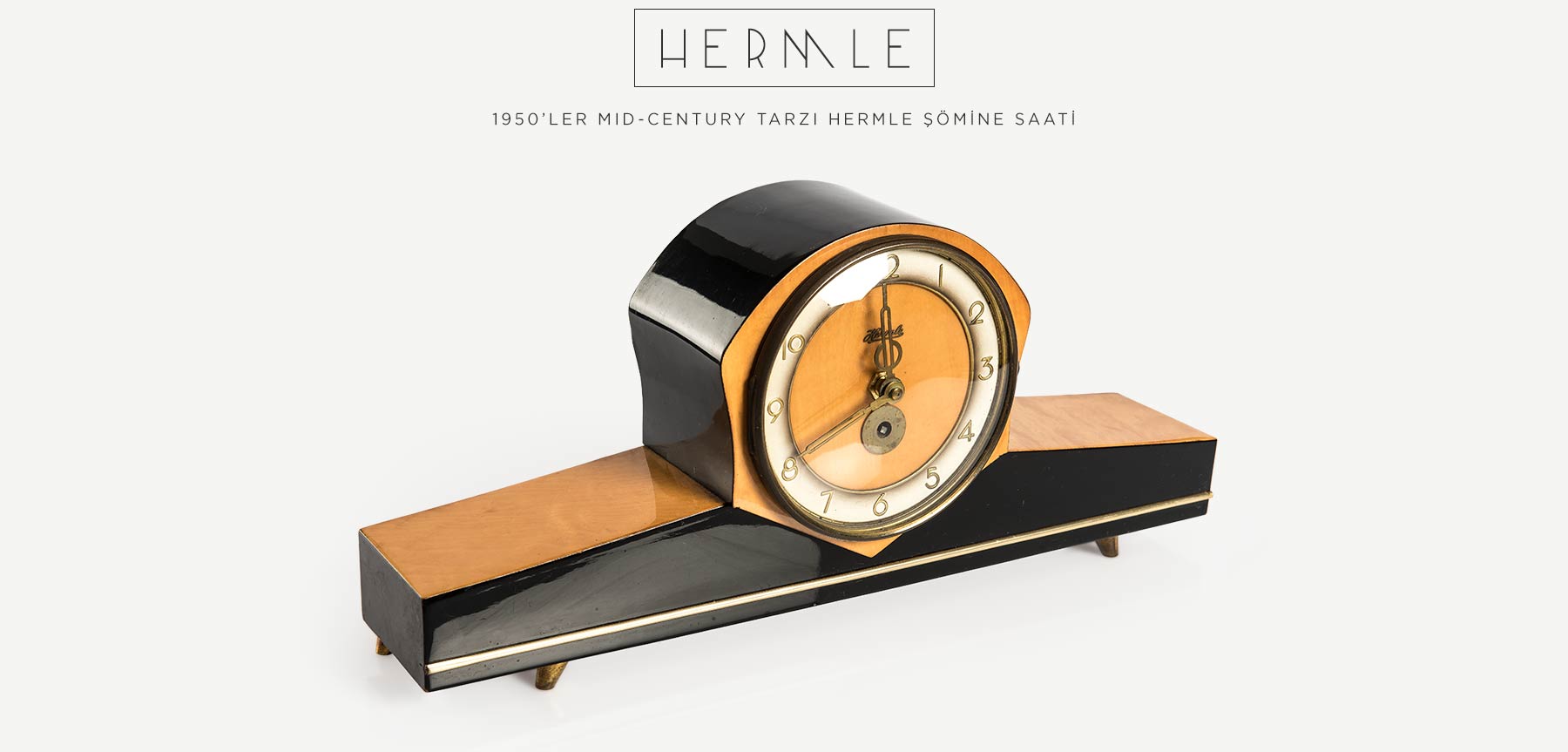 hermle mıdcentury şömine saati resmi
