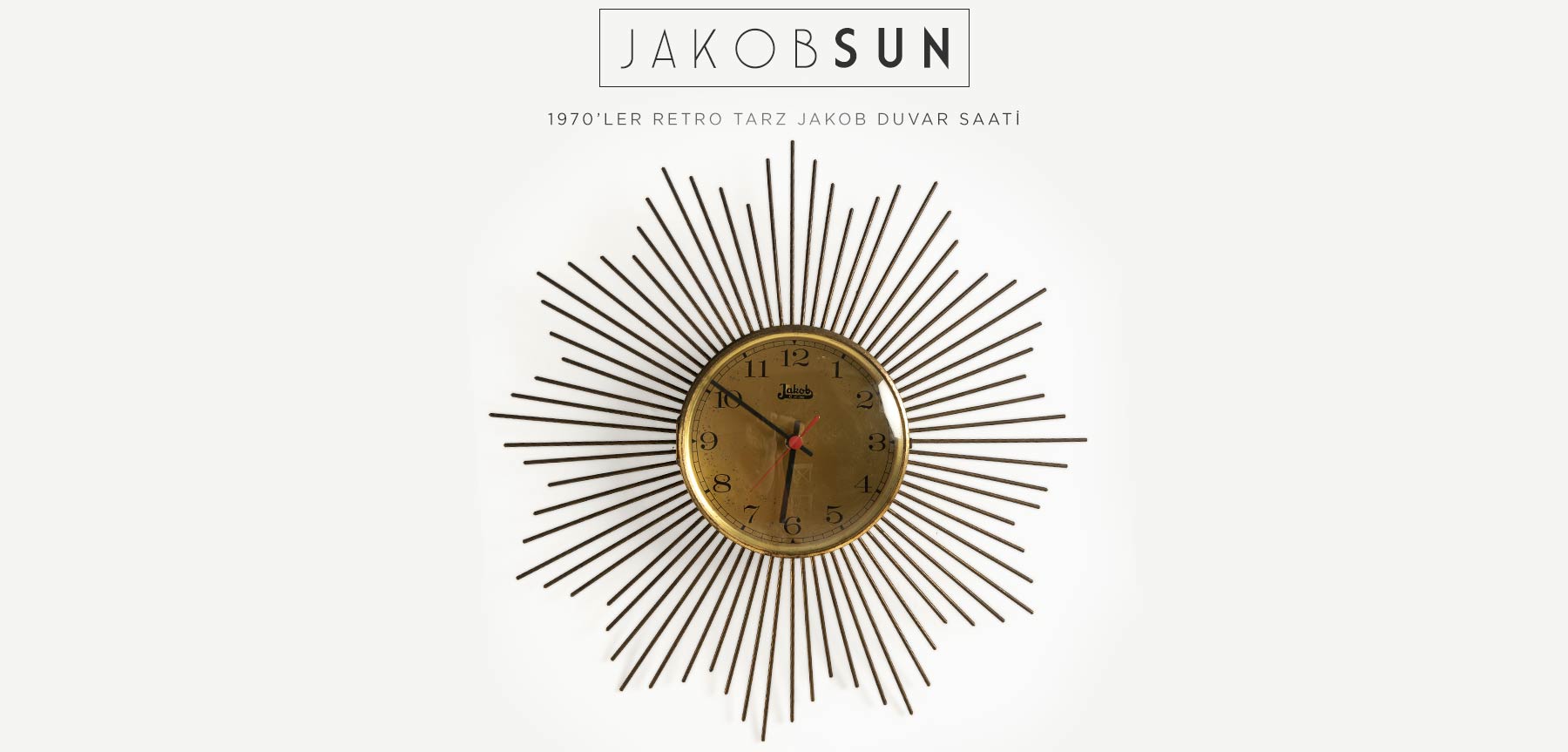 jakob retro güneş saat resmi