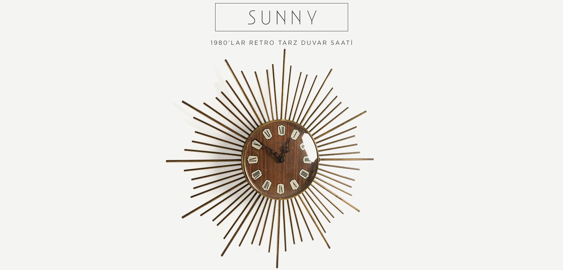 sunny retro güneş saat resmi