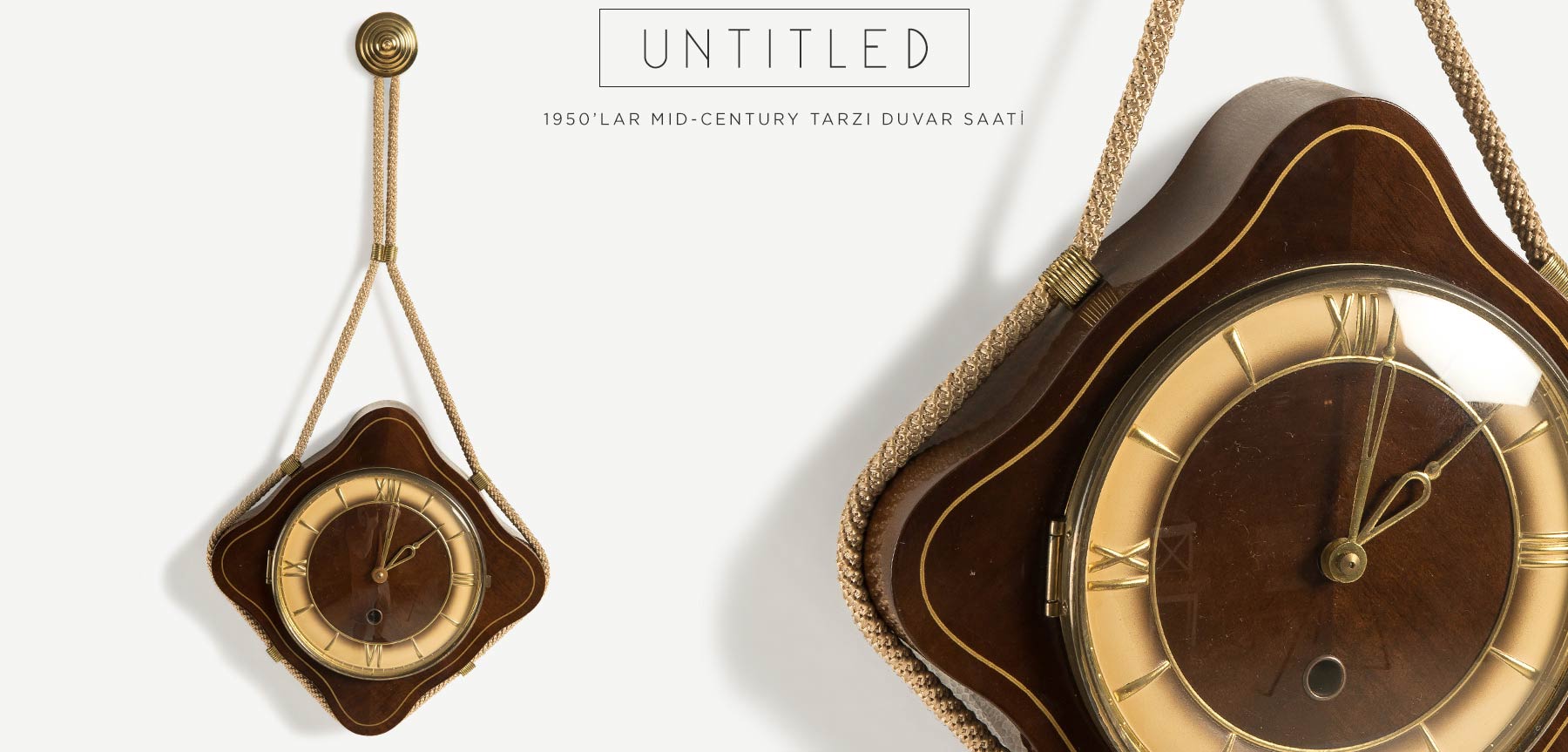 untitled mıdcentury duvar saati resmi