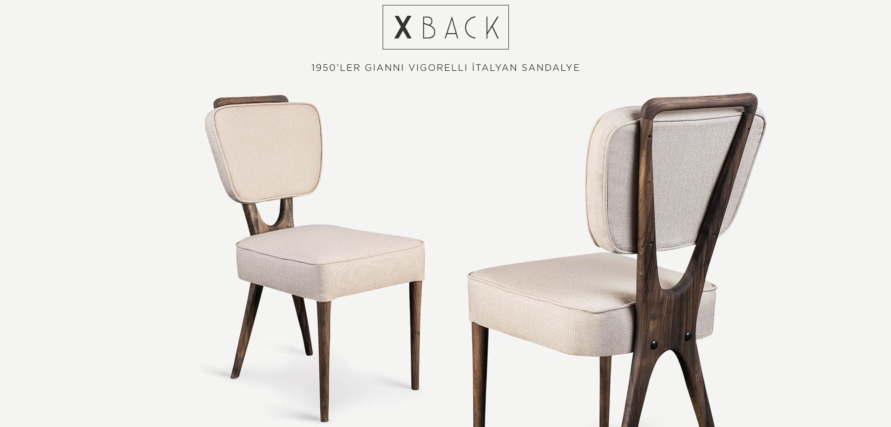 x-back ceviz italyan ahşap sandalye resmi