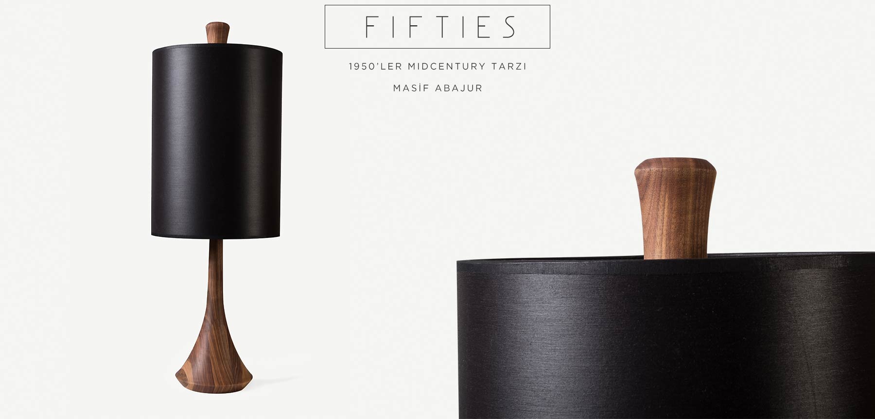 fıftıes mıdcentury tarzı abajur resmi