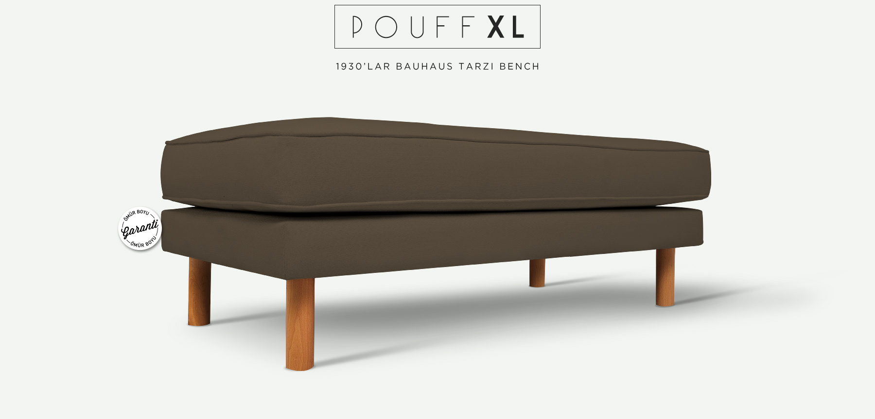 neoretro™ pouff xl kahverengi bank resmi