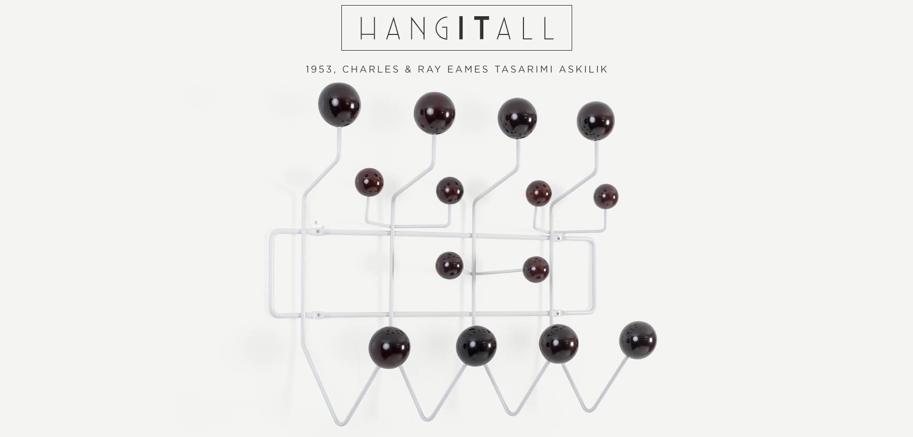 charles eames hang ıt all koyu ahşap toplu askılık resmi