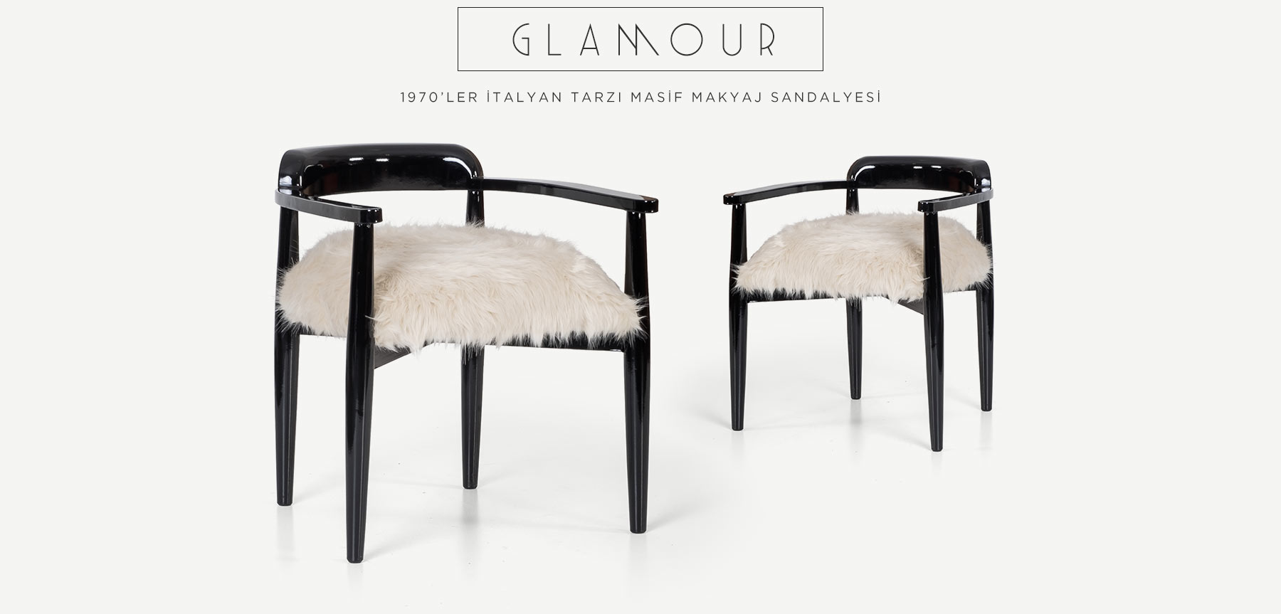 glamour vintage makyaj sandalyesi resmi