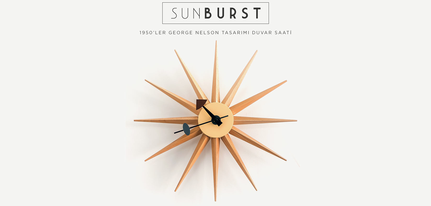george nelson sunburst clock resmi
