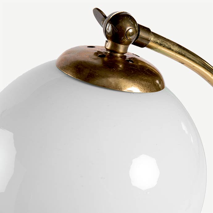 arc opal camlı pirinç abajur resmi