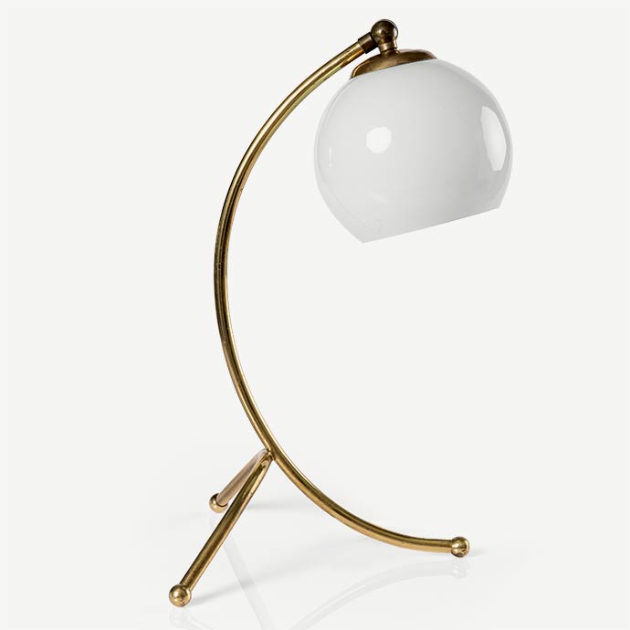 arc opal camlı pirinç abajur