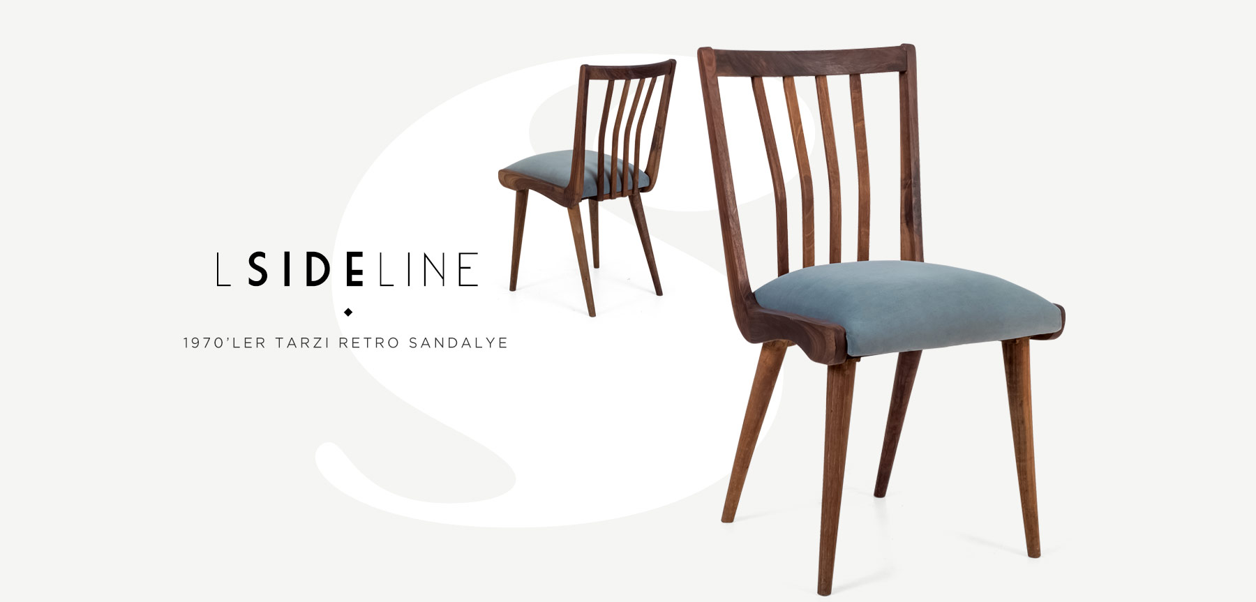 l sıdelıne 70'ler retro sandalye resmi