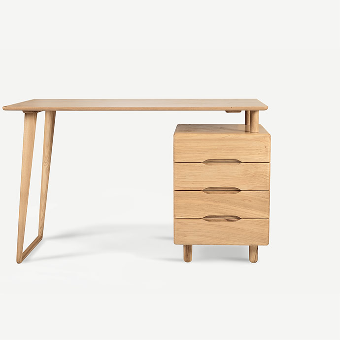 fifties midcentury tarzı çalışma masası resmi