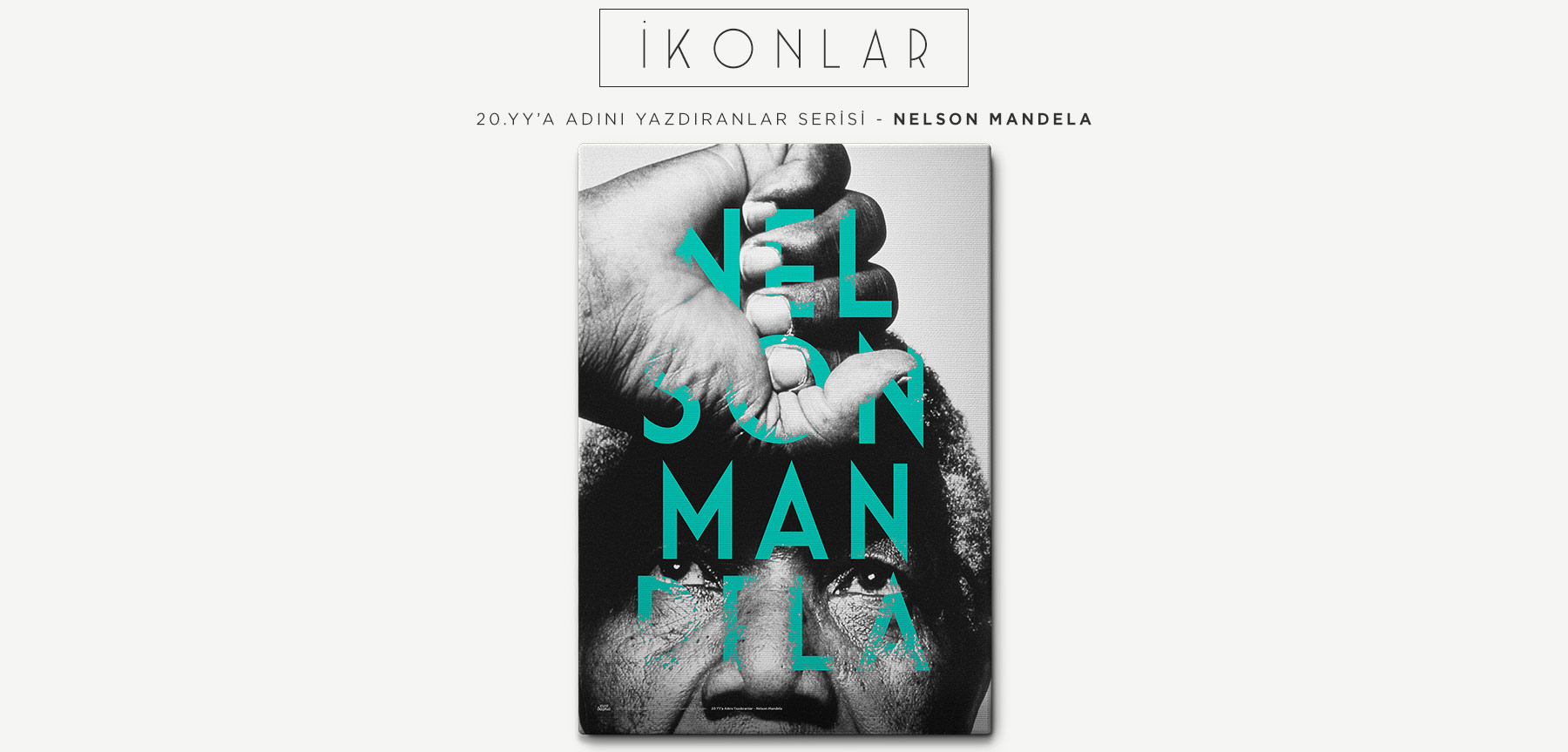nelson mandela retro kanvas tablo resmi