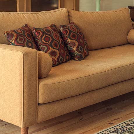 middle bold üçlü midcentury kanepe hardal resmi