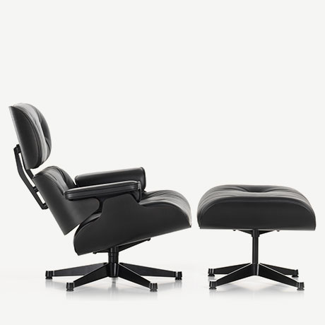 eames lounge chair & ottoman black edition resmi