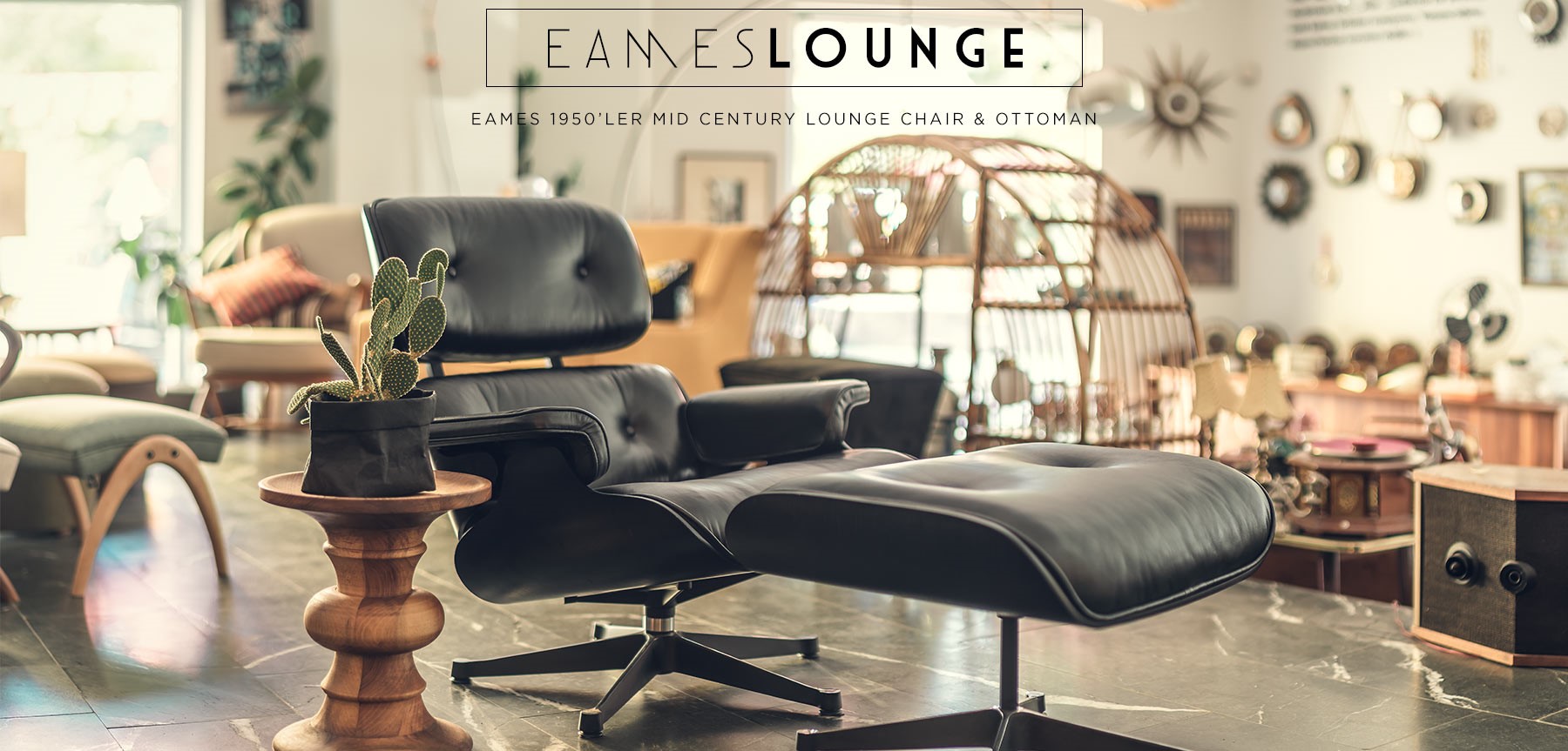eames lounge chair & ottoman black edition resmi