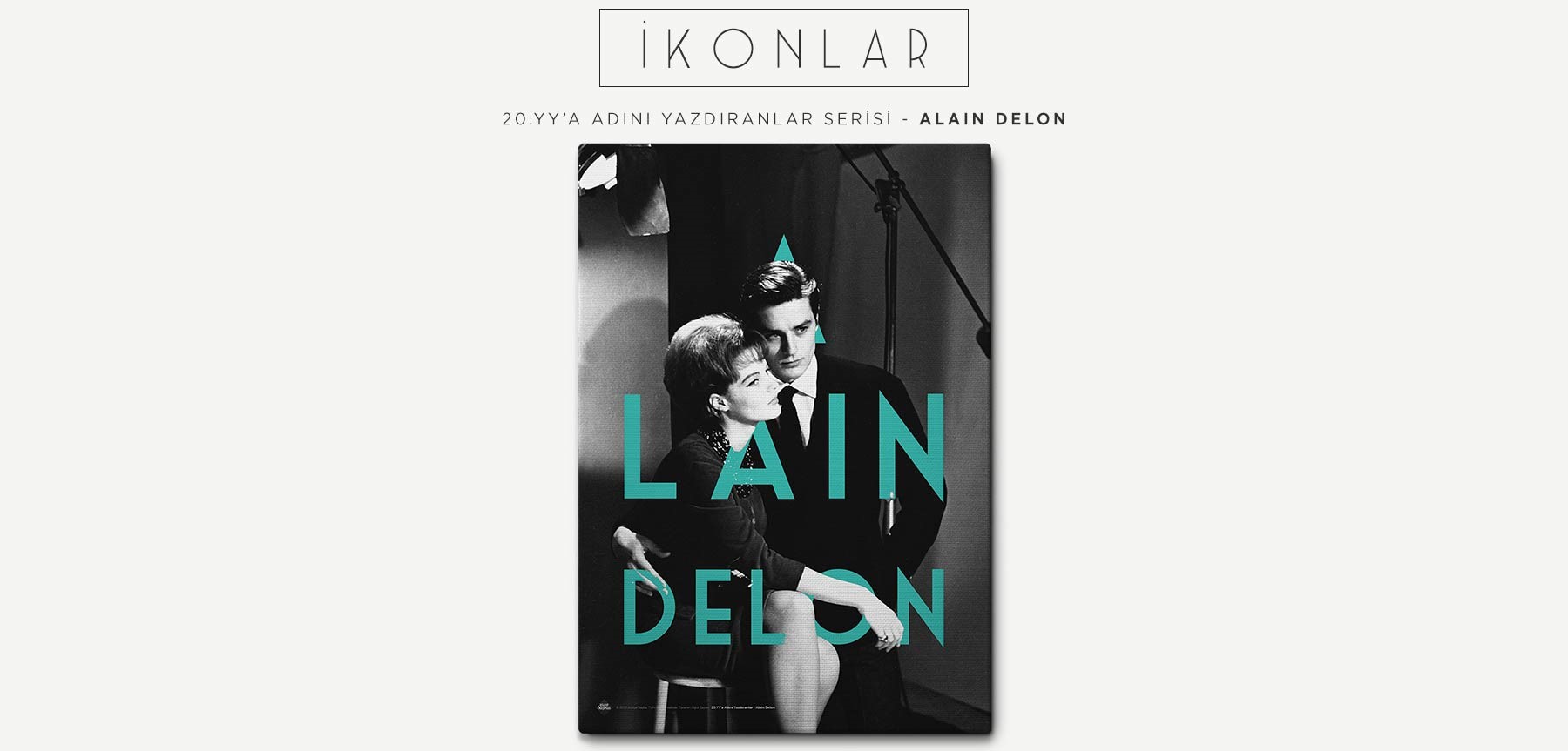 alaın delon retro kanvas tablo resmi