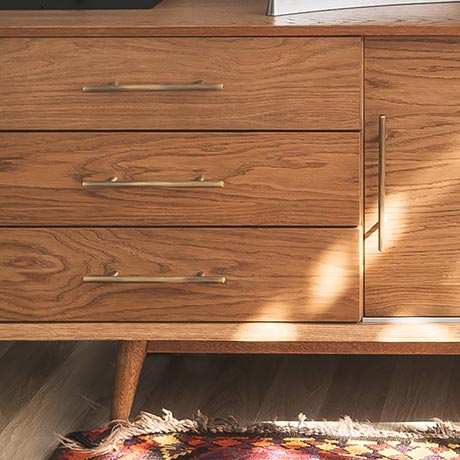 mıdlıne mıdcentury meşe konsol resmi