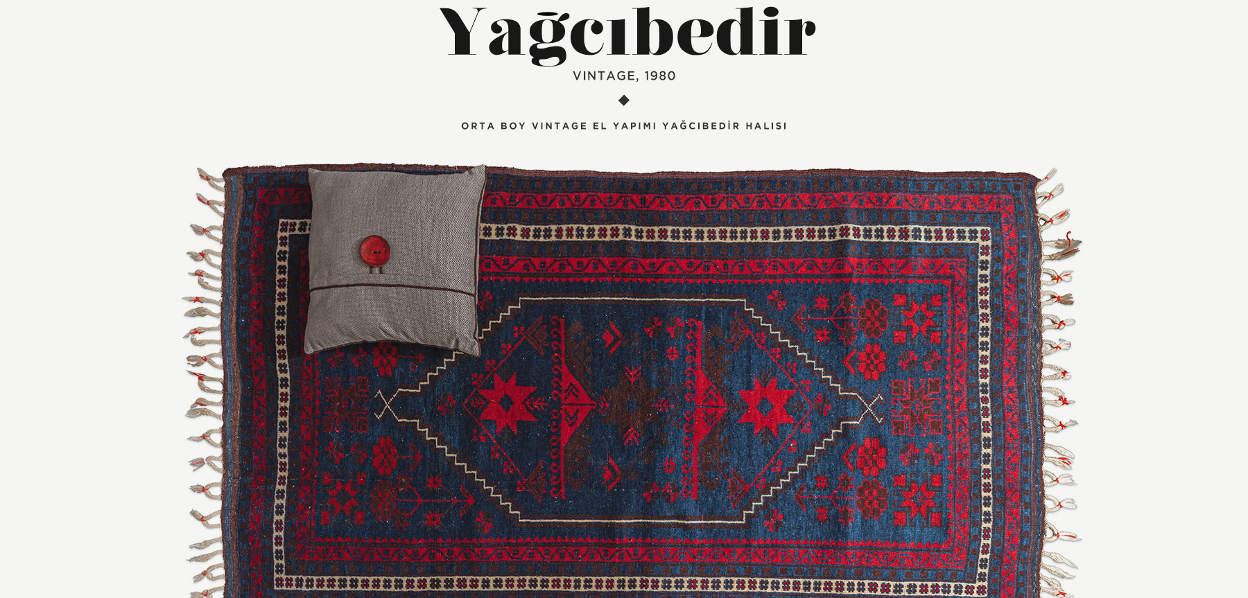 vintage yağcıbedir halısı 2,40 m2 resmi