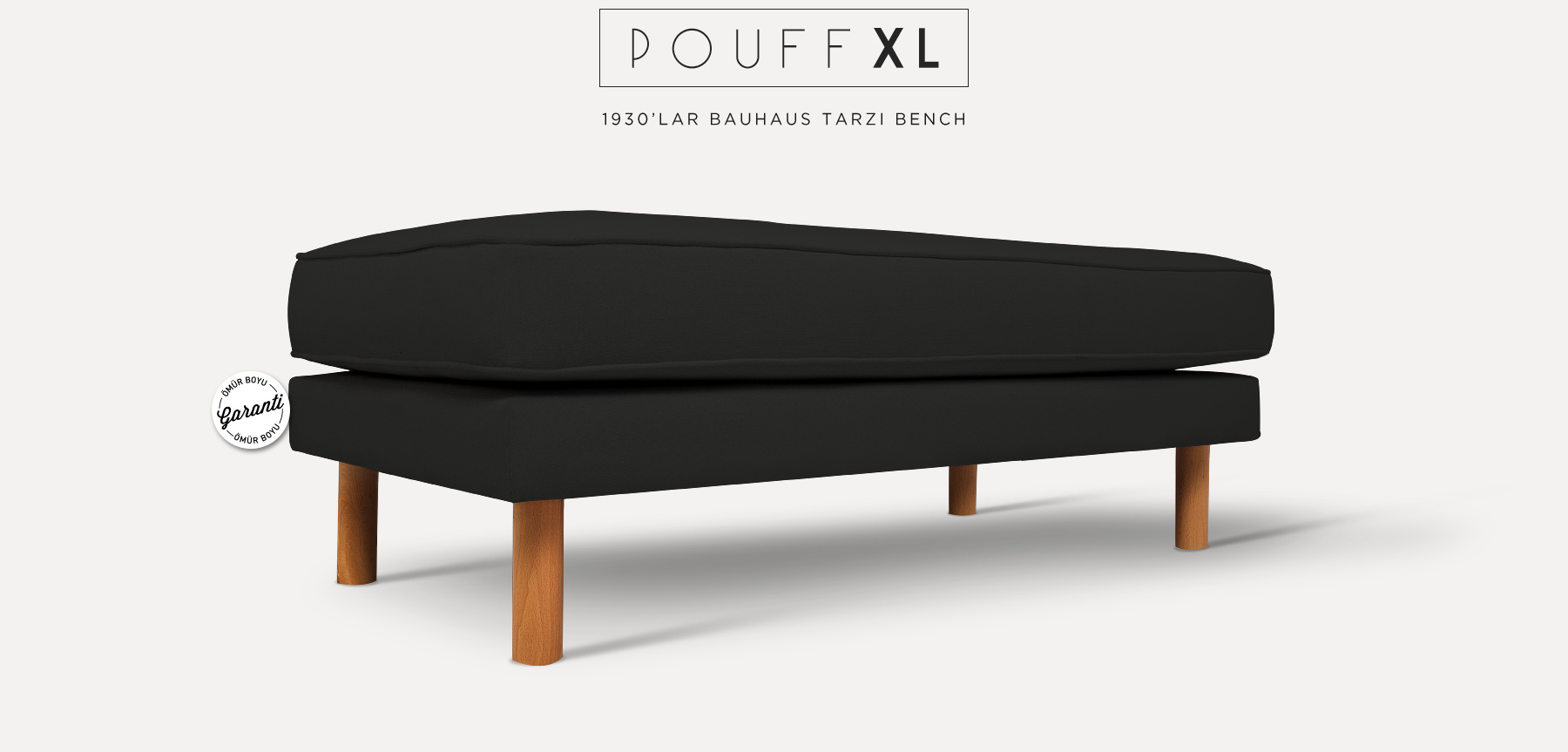 neoretro™ pouff xl siyah bank resmi