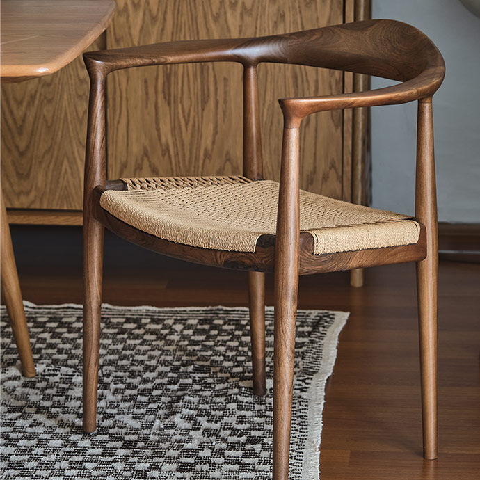 kennedy armchair sandalye ceviz resmi