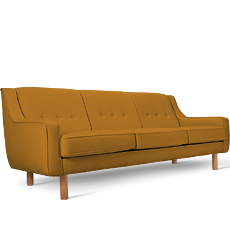 neoretro™ üçlü hardal kanepe resmi