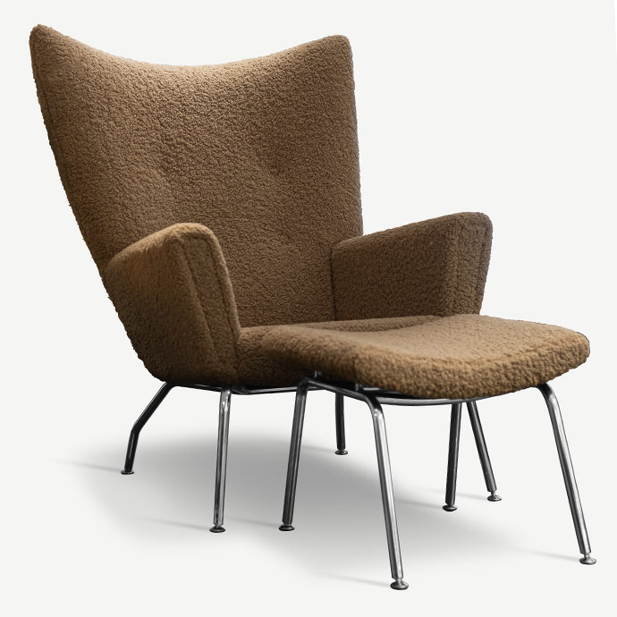 wing chair teddy edition sütlü kahve resmi