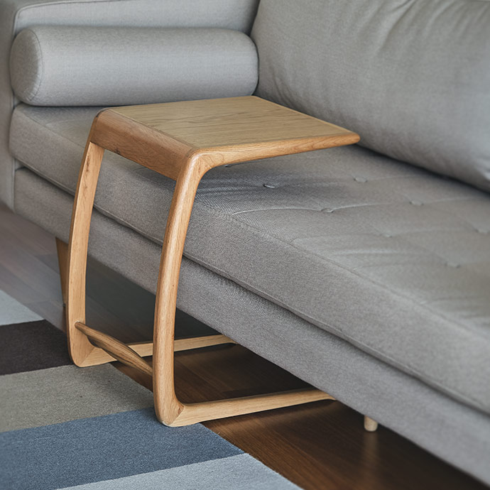 junior xl midcentury c sehpa meşe resmi