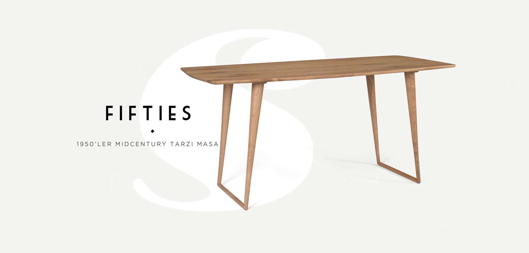 fifties midcentury masa 170x80 resmi