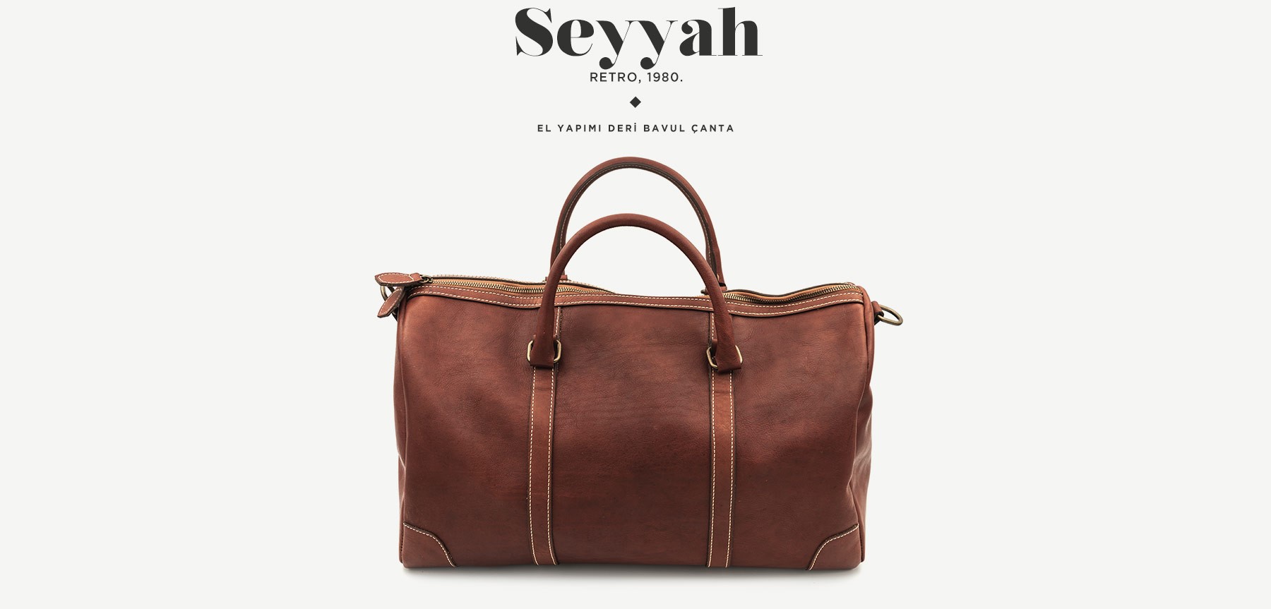 seyyah retro deri çanta resmi